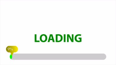 Download satırı ile faiz, sanat video illüstrasyon.