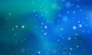 Mavi arka plan aydınlatma ve yıldız, vektör sanat çizim ile.