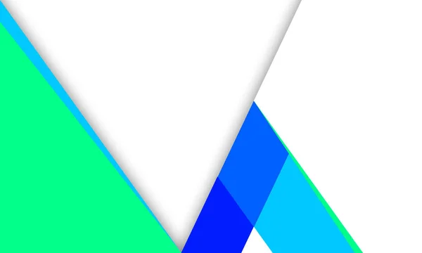 Abstract Blue Geometric Business Banner Vector Art Illustration — Stock Vector