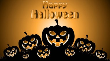 Titreme kabak Cadılar Bayramı, vektör sanat çizim için.