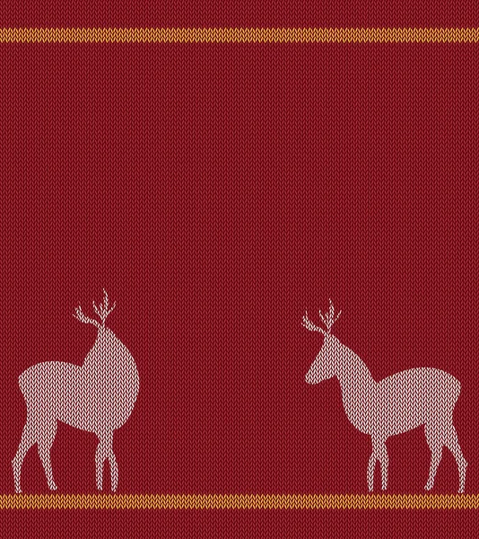 Style Cerf Jersey Noël Illustration Art Vectoriel — Image vectorielle