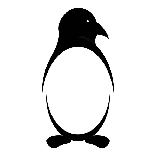Pingwin Ikonę Zwierząt Wzornik Wektor Ilustracja — Wektor stockowy