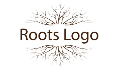 Ağaç kökleri desenli logo