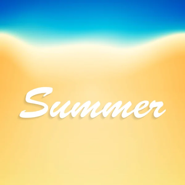 Sommer Strandlinie Hintergrund — Stockvektor