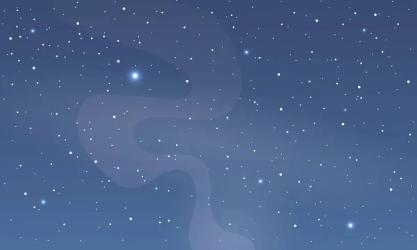 Абстрактное Голубое Ночное Небо Дымом Иллюстрация Векторного Искусства — стоковый вектор
