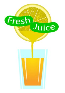 Cam Orange Fresh, vektör sanat illüstrasyon.