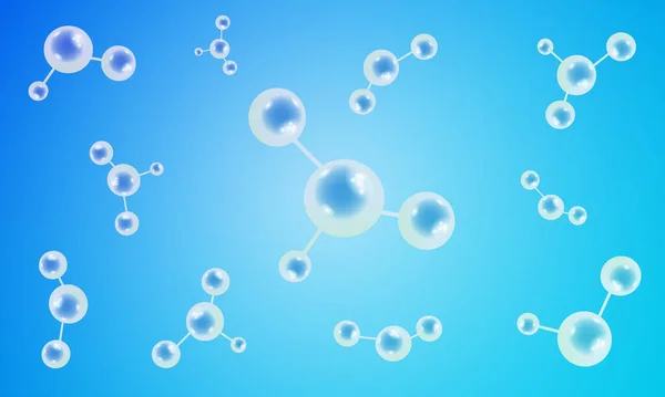 分子構造 ベクトルアートイラストの背景 — ストックベクタ