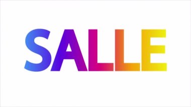 Renkli metin salle, sanat videosu illüstrasyonu.