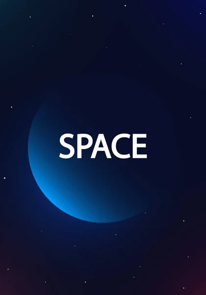 Space Poster Place Text Vector Art Illustration — Stock Vector