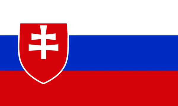 Slowakei Flagge Hintergrund Kunst Video Illustration — Stockvektor