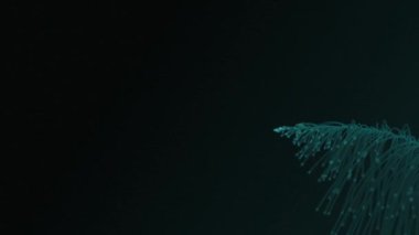 Soğuk tel dalgası, sanat videosu illüstrasyonu.