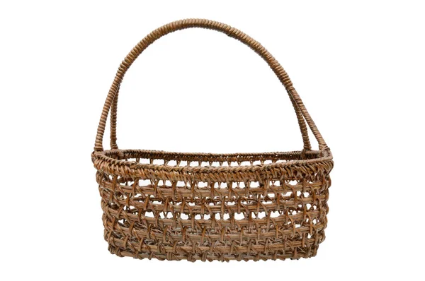 boş bir sepet üzerine beyaz izole