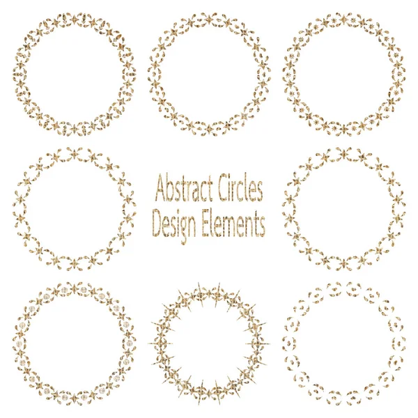 set of abstract circle design element from sack