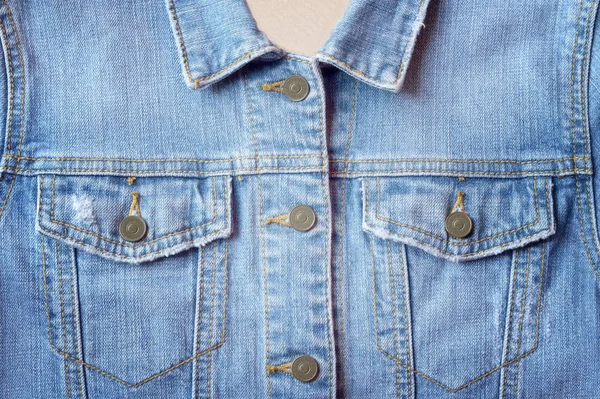 Close Jeans Shirt — Stock Photo, Image