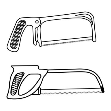 Siyah çizgili el çizgisi simgesi, doğrusal biçim simgesi beyaz üzerine izole edilmiş. Sembol, logo çizimi. Marangoz çekici. Tamir aleti. Vektör illüstrasyonu