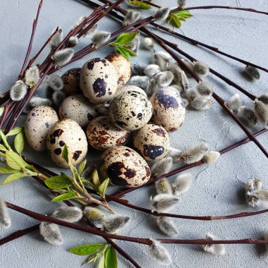 Alışılmadık beyaz çiçekli karanlık orman yeşillikleri. Gizemli bir kavram. Dikey fotoğraf, yumuşak odak arkaplanı.