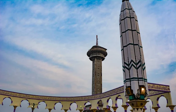 Věž Hydraulický Deštník Velké Mešitě Střední Jávy Masjid Agung Jawa — Stock fotografie