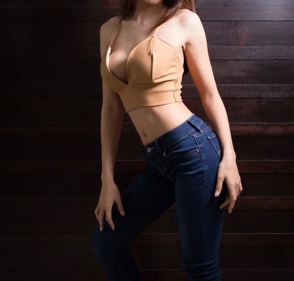 Beautiful Slim Body Asian Woman — Stock Photo, Image