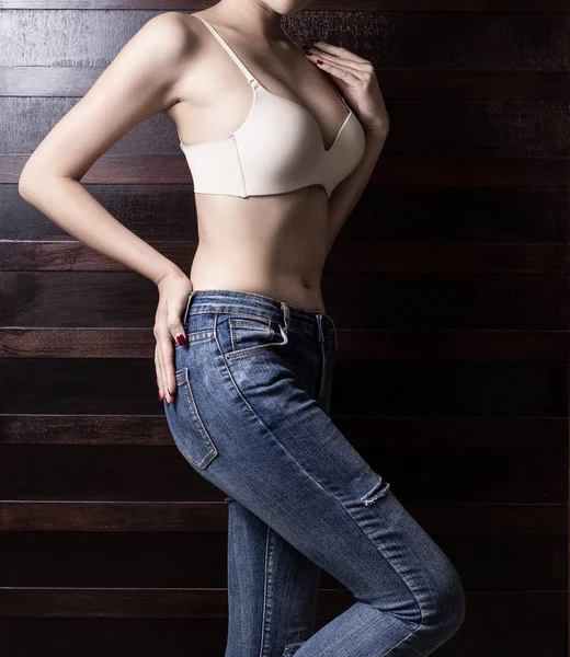 Beautiful slim woman body — Stock Photo, Image