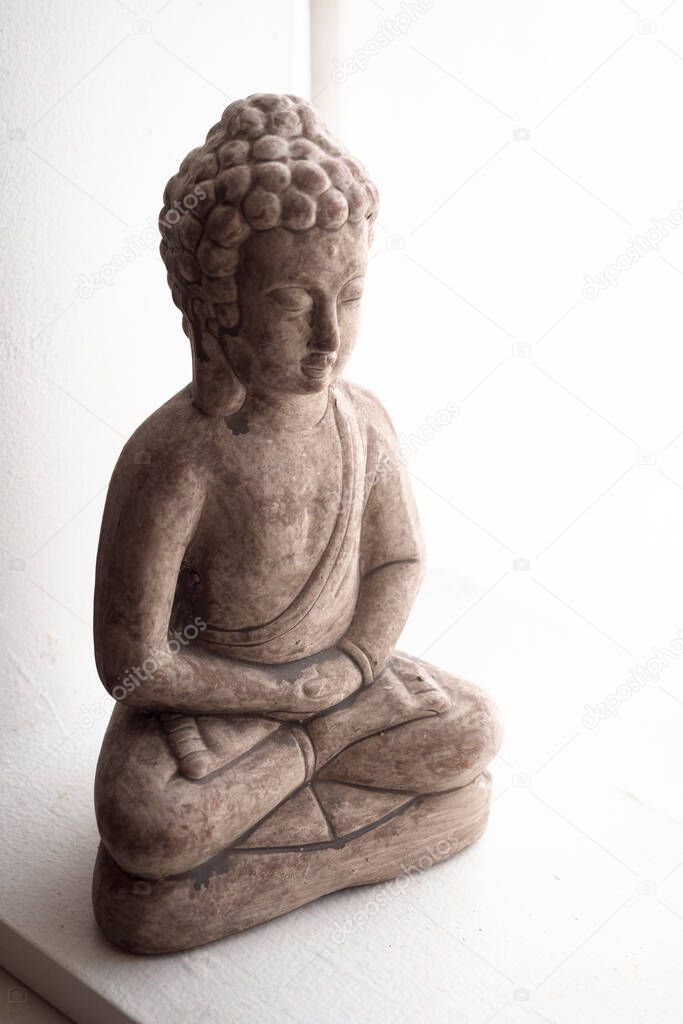 buddha figure in living room
