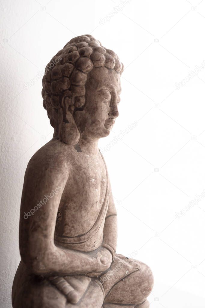 buddha figure in living room