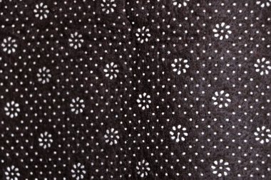 yuvarlak çiçek deseni noktalı arkaplan, kahverengi renk