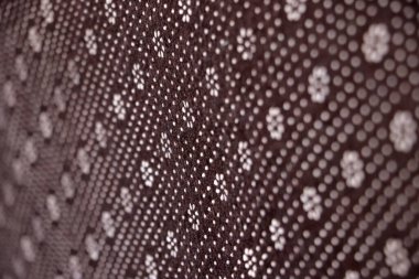 yuvarlak çiçek deseni noktalı arkaplan, kahverengi renk