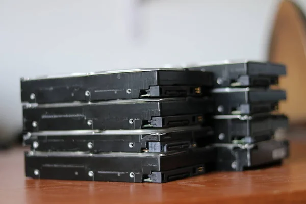 Vnitřní Pevný Disk Starého Počítače — Stock fotografie