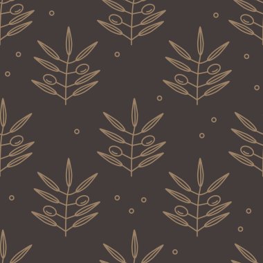Zeytin. Zeytin vektör arka plan ile Seamless modeli. Duvar kağıtları, desen dolgularını, web sayfası arka planlar, yüzey dokuları, Tekstil için mükemmel