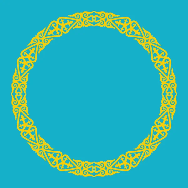 哈萨克斯坦官方的色彩背景 哈萨克斯坦独立日庆祝活动的标语或海报 哈萨克斯坦国旗矢量画框设计 — 图库矢量图片