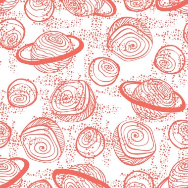 Yaşam mercan soyut Dikişsiz desen vektör çizim