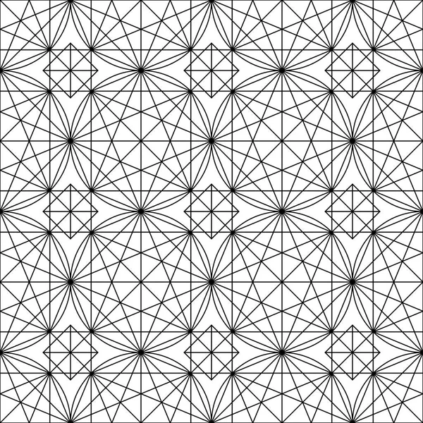 Sömlös Svart Och Minimal Geometriska Mönster Vektorbakgrund Perfekt För Skuggmönster — Stock vektor