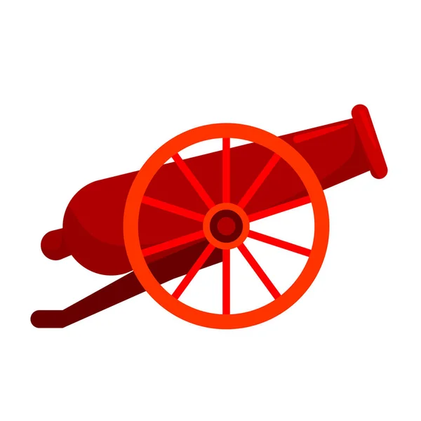 Cirkus skytte kanon. Vintage Gun. Platt design vektor illustration. Ramadan-symbol — Stock vektor