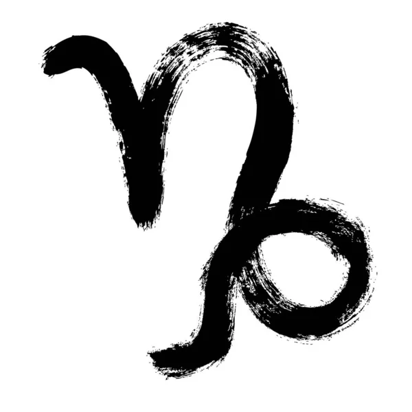 Steenbok sterrenbeeld. Handgeschilderde ontwerp vector illustratie. Steenbok Horoscoop teken, symbool, pictogram voor uw ontwerp. Hand getekende vector illustratie — Stockvector