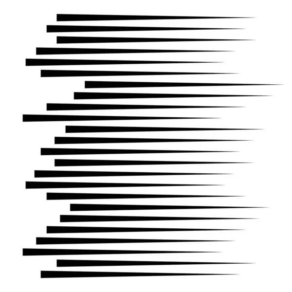 Горизонтальні швидкісні лінії для коміксів. Манга, аніме графічна текстура. Чорно-білий вектор монохромного фону. Чорних ліній — стоковий вектор