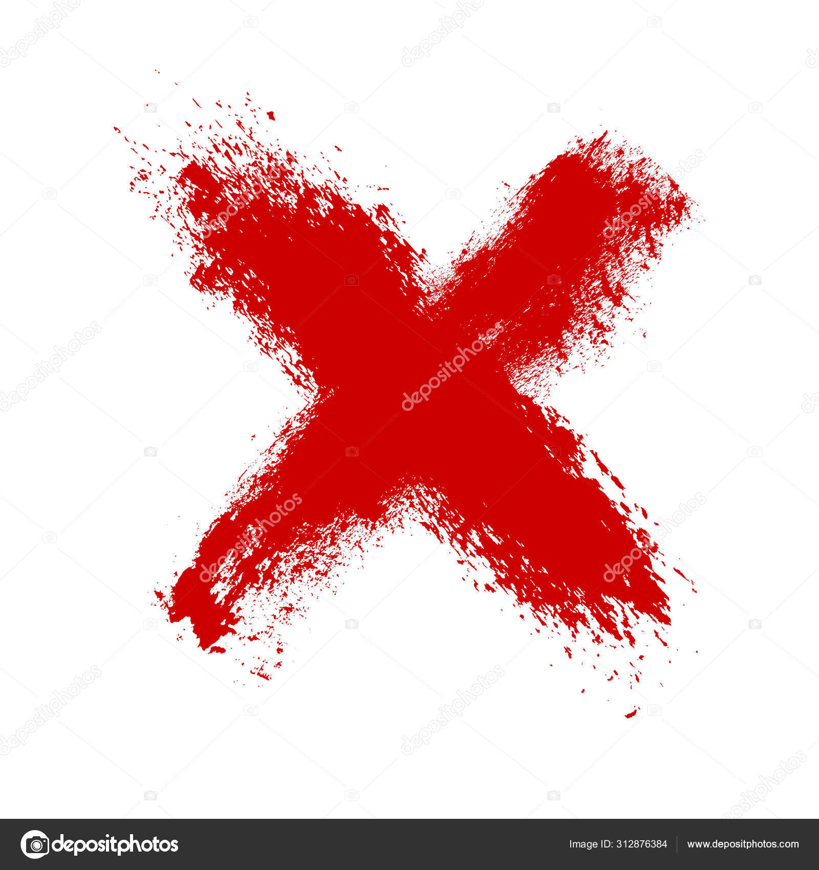 Vector grunge X mark. Crossed X slash symbol. Cross design element to  cancel, reject and refuse something Stock Vector Image & Art - Alamy