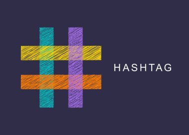 Etiket sembolü çapraz artı logo simgesi şablon tasarım ögesi. El çizimi etiket