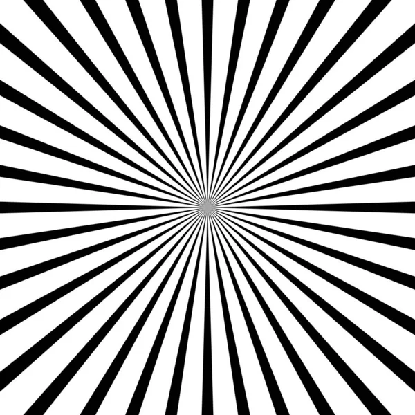 Fondo espiral hipnótico blanco y negro. Radial Spiral Rays Background. Plantilla de fondo retro Sunburst. Ilustración vectorial — Vector de stock