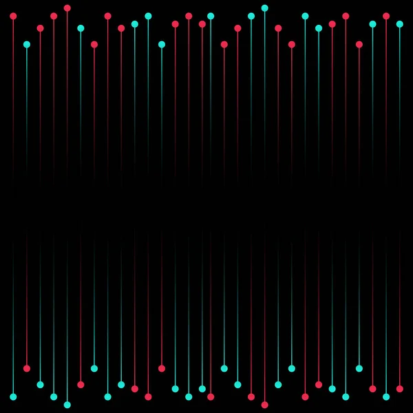 Futuriste Bleu Rouge Dégradé Vecteur Noir Fond Contraste Couleur Frontière — Image vectorielle