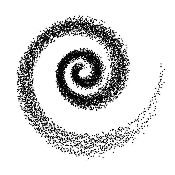 Spiral Vector Illustration Bentuk Pusaran Abstrak Dengan Titik Titik Ilustrasi - Stok Vektor