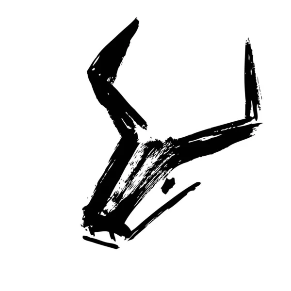 Koe Stier Hand Getekend Vector Illustratie Stier Koe Witte Achtergrond — Stockvector
