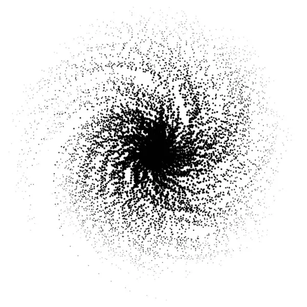 Illustration Vectorielle Spirale Forme Abstraite Tourbillonnante Avec Des Points Illustration — Image vectorielle