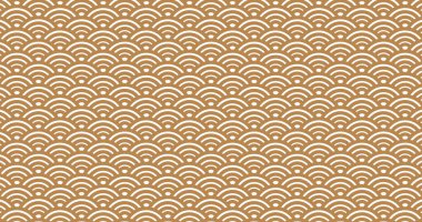 Çin yeni yılı. Vektör altın soyut tasarım. Dalgalı geleneksel Japon arka planı