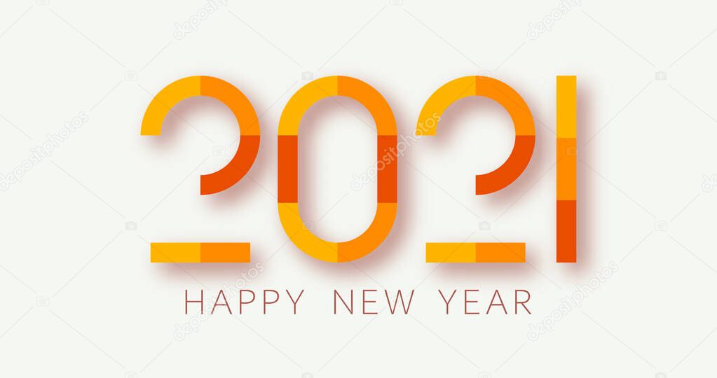 2021 new year. Happy new year. 2021 new year. Happy new year design. Holiday background for calendar or web banner. 2021 celebration. Light 2021
