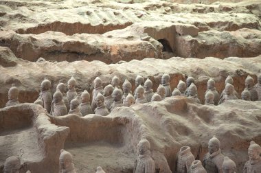 Lintong, Qin Shi Huang'ın Mezarı, Asya, Çin, Terracotta, Xi'an, Shaanxi Eyaleti,