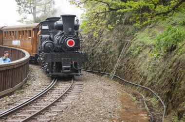 Eski kafalı tren alişan, Chiayi, Tayvan
