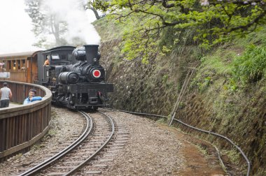 Eski kafalı tren alişan, Chiayi, Tayvan