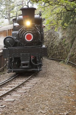 Eski kafalı tren alişan, Chiayi, Tayvan