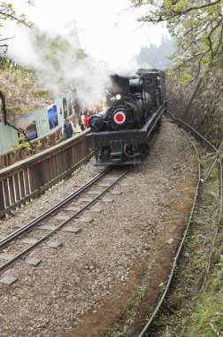 Eski kafalı tren alişan, Chiayi, Tayvan