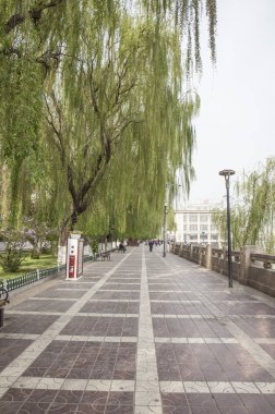 Asya, Çin, Gansu Eyaleti, Lanzhou, su çarkı Park,